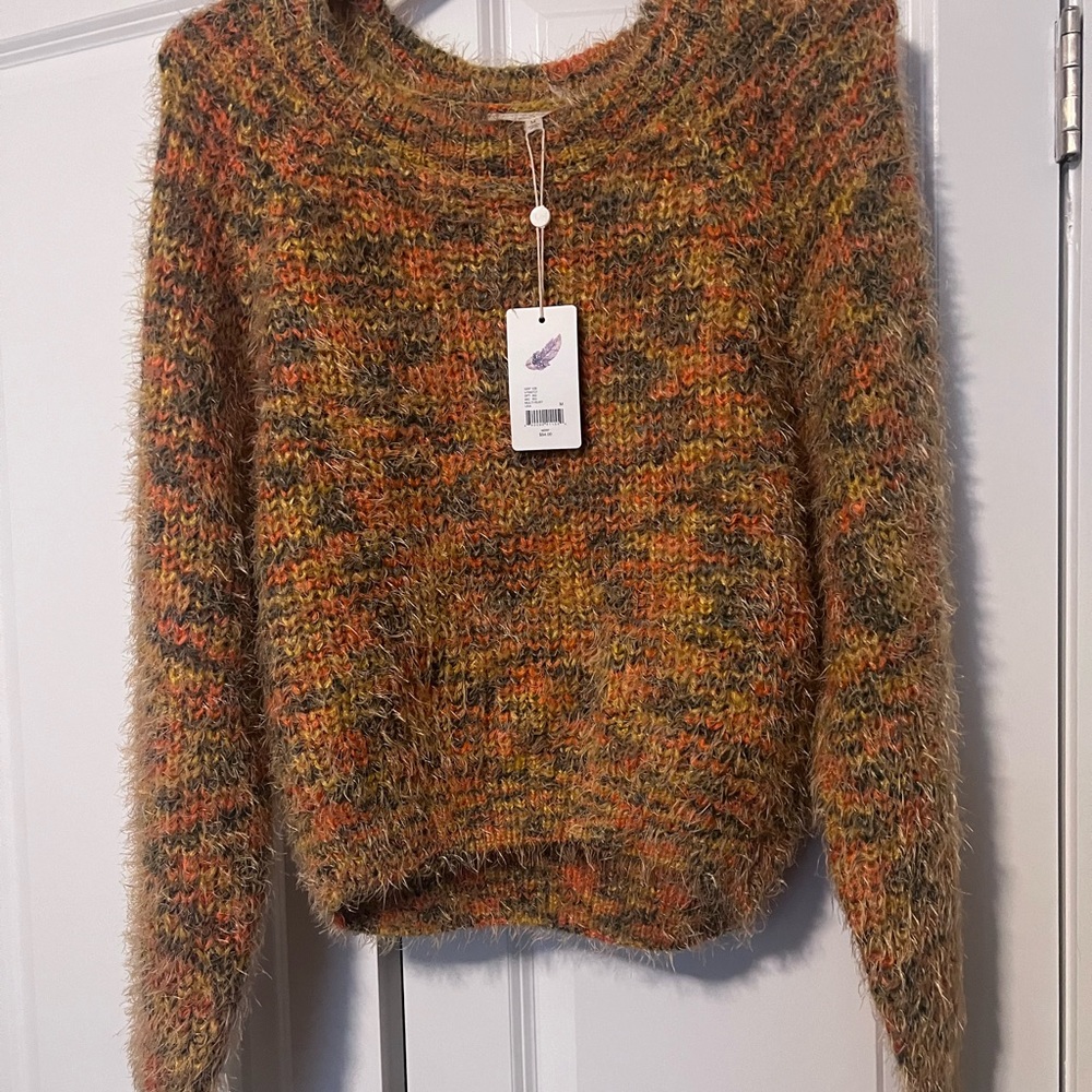 Cozy Multicolor Mohair Blend Sweater - Women's